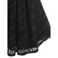 thumbnail image 4 of Camiseta Frente Atado de Talla Grande de El Panel de Encaje Rosegal  Camisetas tallas grandes, 4 of 5