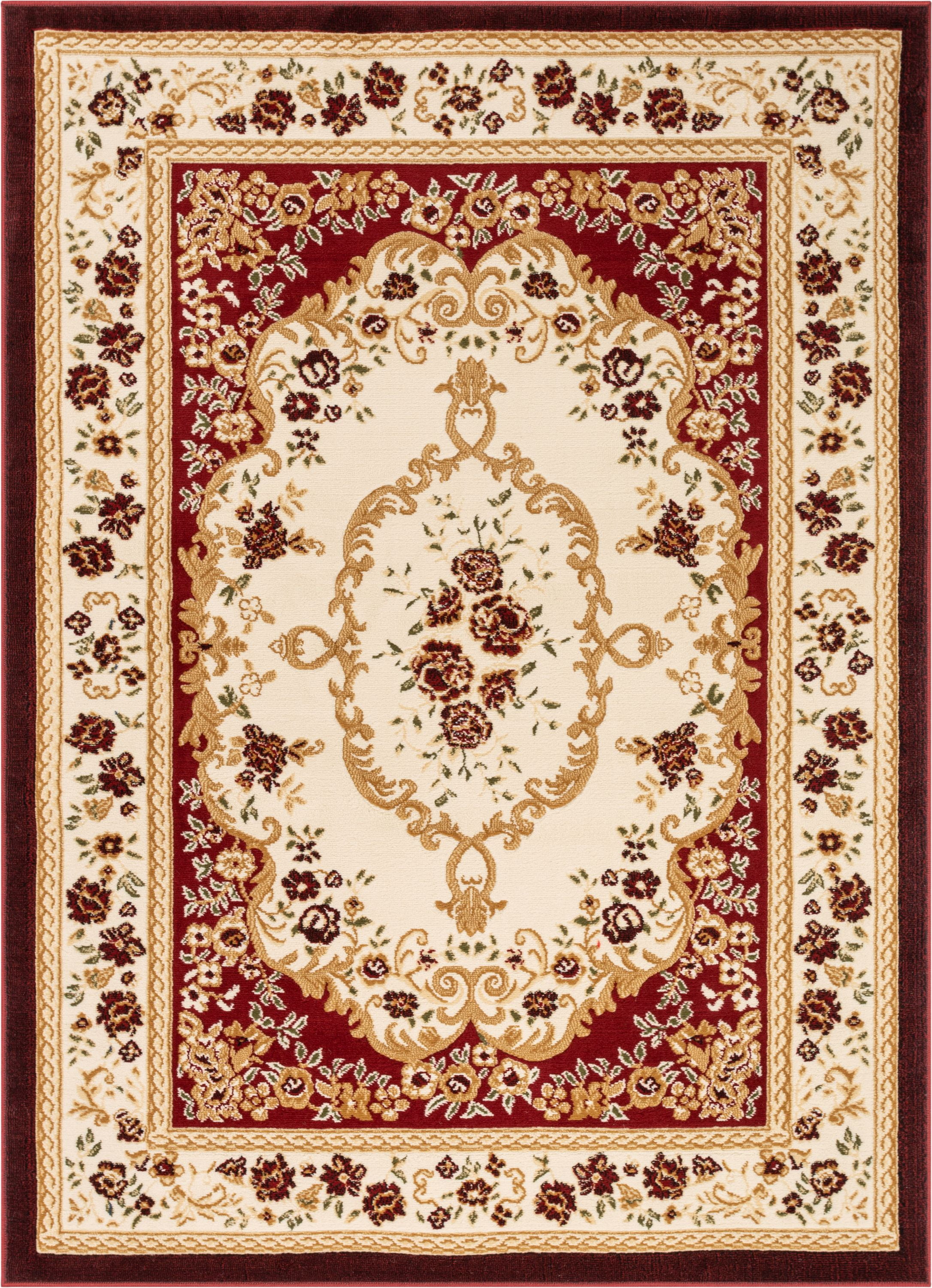 Well Woven Dulcet Oriental Contemporary Damask French Area Rugs, Beige
