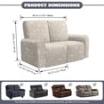 thumbnail image 6 of TSOVTHRID Floral Vintage Beige Print Loveseat Covers Stretch Love Seat Sofa Covers Washable Reclining Loveseat Slipcover 2 Seat Couch Covers for Living Room Decor, 6 of 7