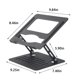 thumbnail image 3 of Portable Metal Hollowed-Out Steel Desktop Folding Mobile Phone Holder With Antiskid, Universal For Mobile Phone PlatesTeissuly Clearance (Black, Free Size) Teissuly WER202308291149, 3 of 7
