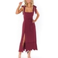thumbnail image 2 of Vestido de Verano Sin Mangas para Mujer NikouMX con Lazo de Encaje y Aberturas Laterales, 2 of 4