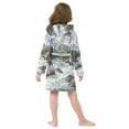 thumbnail image 7 of FORMRS Niños Bathrobe Unisex Hooded Robe Soft Plush Pajamas Sleepwear, Size 4-6T, River and Mountains, 7 of 7