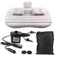 thumbnail image 1 of Colchón inflable para asiento trasero de coche, cama de aire para descansar, dormir, viajar, acampar, color gris plateado, 1 of 14