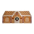thumbnail image 2 of Gingerbread House Christmas Doormat, Crystal Velvet Holiday Themed Entryway Rug, Indoor Outdoor Festive Xmas Floor Mat, Dirt Trapping Decorative Carpet for Front Door Porch Hallway(C 47.24in), 2 of 7