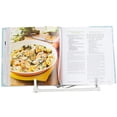 thumbnail image 3 of Home Basics Cast Iron Moroccan Lattice Cookbook Stand, White, 10.5x5.5x9 Inches, 3 of 4