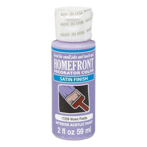 Homefront 17259 2 oz Violet Fields Satin Decorator Color Acrylic Paint - pack of 3