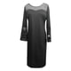 thumbnail image 4 of Vestido de retazos grande para mujer, falda envolvente a la cadera, manga larga, informal, vestido de columpio, vestido largo Wmkox8yi  FGJ871, 4 of 5