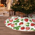 thumbnail image 5 of Sikiie Strawberry Nativity Christmas Tree Skirt, Jesus Christian Winter Holiday Tree Mat Decoration(30-48IN)30", 5 of 6