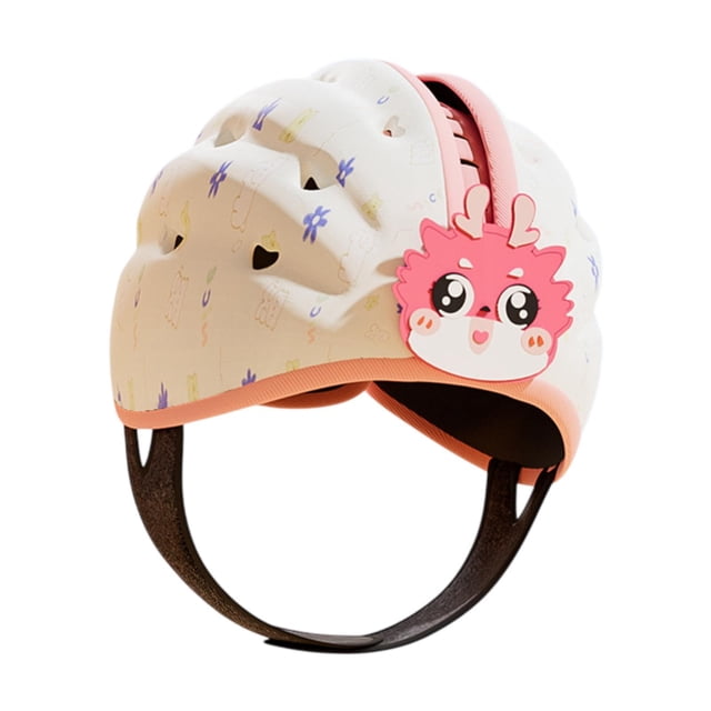 Helmet Hat Infant Infant Anti Colisión Portable Portable Ligera Protector para niños Niños Niños 6-24 meses Rosa