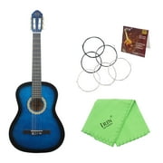 KKmoom 39" 6-String Solid Wood Basswood Classical Guitar 19 Frets Nylon Copper Alloy String