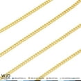 thumbnail image 2 of 10K Yellow Gold 1.8mm Hollow Franco Link Chain Necklace 18" - 30" Lobster Clasp, 2 of 5