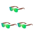 thumbnail image 2 of Decodeary Protection Bois Mode Lentille Colorée Options Monture Légère Vert 3 Ensembles, 2 of 6