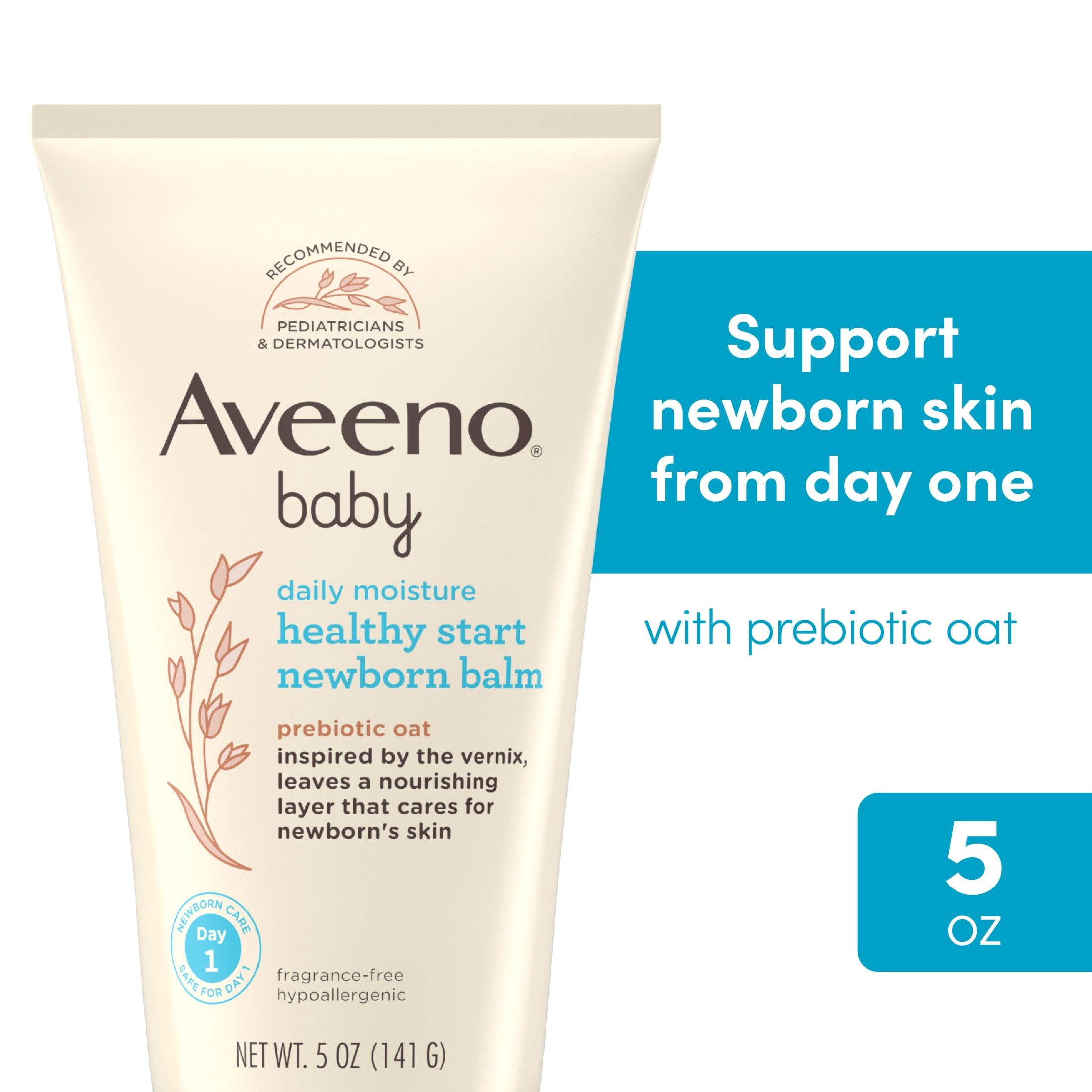 Aveeno Baby Healthy Start Newborn Baby Body Balm, Hypoallergenic, 5 oz