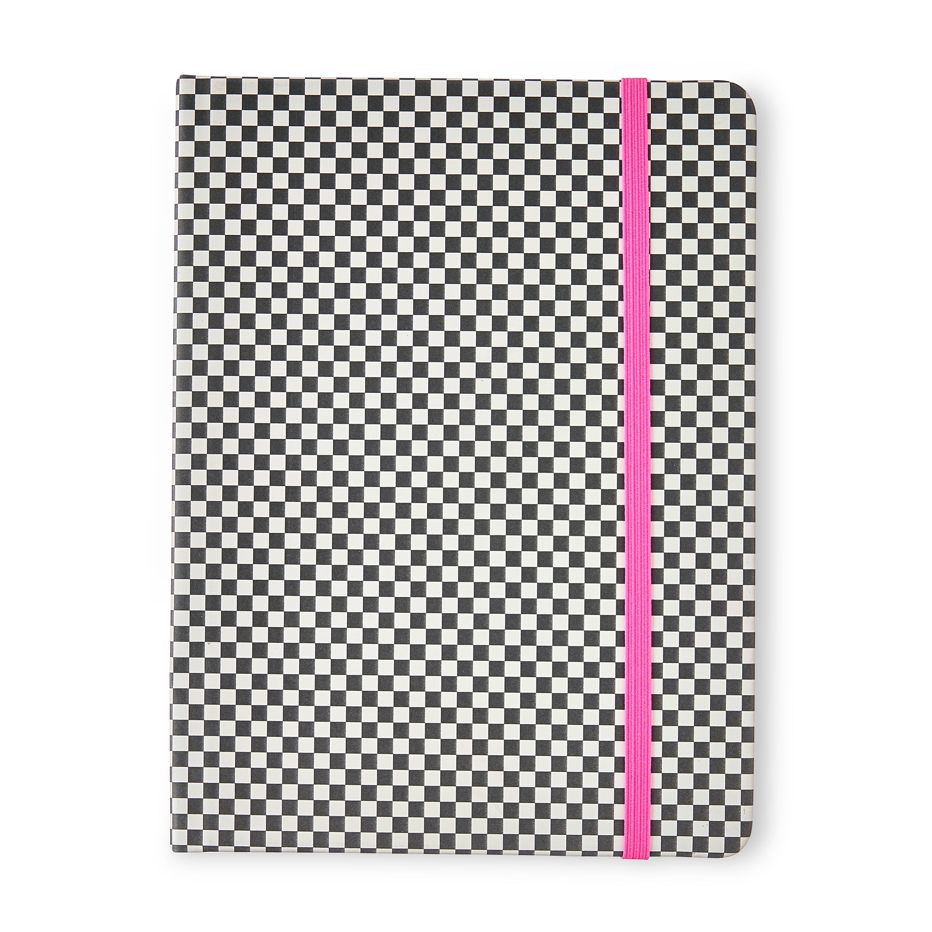 Pen+Gear Journal with Stickers, Checkerboard, 160 Pages