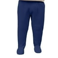 thumbnail image 4 of Bainana Baby Boys Girls Footed Pants Solid Color Elastic Waist Taper Leg Trousers Stretch Soft Autumn Winter Boys Pants Blue Size 18-24 Months, 4 of 4