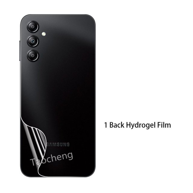 Película De Hidrogel Suave Delantera Y Trasera 3 En 1 Para Samsung Galaxy A54 A34 A14 LTE 4G 5G 2023 Protectora Completa Transparente Protector De Lente De Cámara De Pantalla No Vidrio