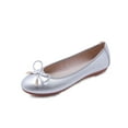 thumbnail image 1 of Daeful Ladies Pumps Slip-Ons Flats Work Comfort Non-slip Casual Shoe Silver 7, 1 of 6