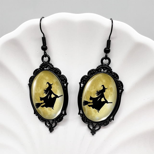 Halloween Earrings Oval Earrings Cosplay Costume Dainty Jewelry Accessories For Women Men For Halloween For Daily