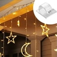 thumbnail image 3 of Hooks for Outdoor String Lights Clips 60 Pack Clips Clear Light Hook with 60 Waterproof Adhesive Backing,60 x Hooks,Transparent, 3 of 6