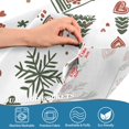 thumbnail image 4 of Yayeee Kitchen Valance Rod Pocket 54" x 18" Living Room Window Curtain, White Nordic Christmas House, 4 of 6