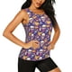 thumbnail image 2 of Balery rock Skull record Camiseta sin mangas estampada ligera para mujer, tops de entrenamiento sin mangas, camisetas de yoga transpirables de secado rápido.-Large, 2 of 7