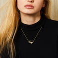 thumbnail image 4 of KISPER 18K Gold Plated Stainless Steel Personalized Name Pendant Necklace, Tonya, 4 of 6