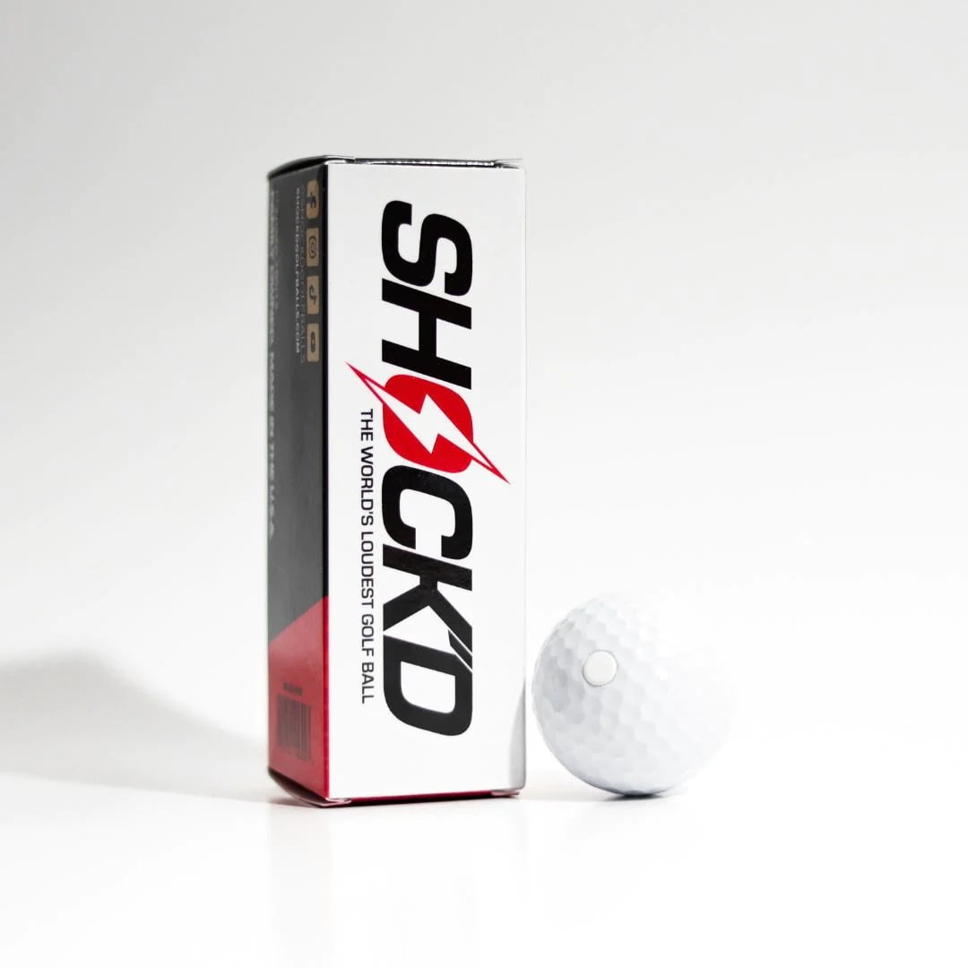 SHOCK'D Golf Balls Prank Loud Golf Balls, Red
