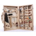 thumbnail image 2 of Caja de reparación de carpintería, caja de herramientas de madera, juguete de simulación para niños, 2 of 5