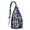 Pink-2, variant on Hawaiian Tropical Island Sling Backpack – Exotic Palm Leaf & Flower Design, Anti-Theft Water-Resistant Shoulder Bag