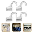 thumbnail image 1 of Greenadscape 4Pack Closet Rod Brackets Square Aluminum Alloy for Home Use Closet Accessories, 1 of 8