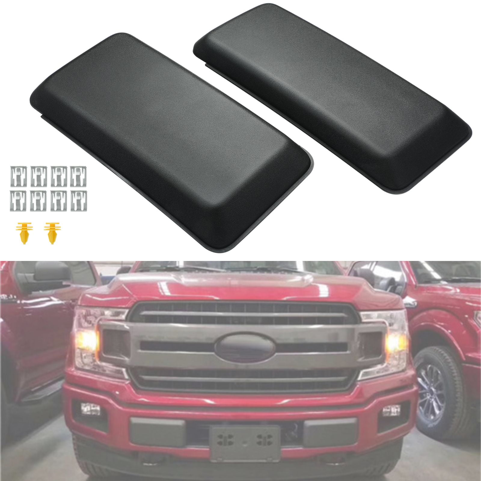 Front Bumper Guards, Front Bumper Guards Pads End Caps Cover Insert