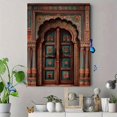 thumbnail image 4 of QISVANSET Intricate Indian Door Canvas Wall Art 15.75x11.81 Inches, 4 of 5