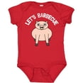 thumbnail image 3 of Inktastic Let's Barbecue White Text Boys or Girls Baby Bodysuit, 3 of 5
