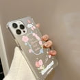 thumbnail image 4 of Cute Tulip Flowers Bow Love Heat Plating Mirror Phone Case Compatible with iPhone Case (Clear,iPhone 15 Plus), 4 of 6