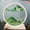 Green, variant on 7inch Round Glass Moving Sand Art Picture, Natural Flowing Sand Hourglass 50ml, Unique Non-Repeatable Paintings, Acrylic Base, Decor for Living Room Bedroom Office, Mood Enhancer