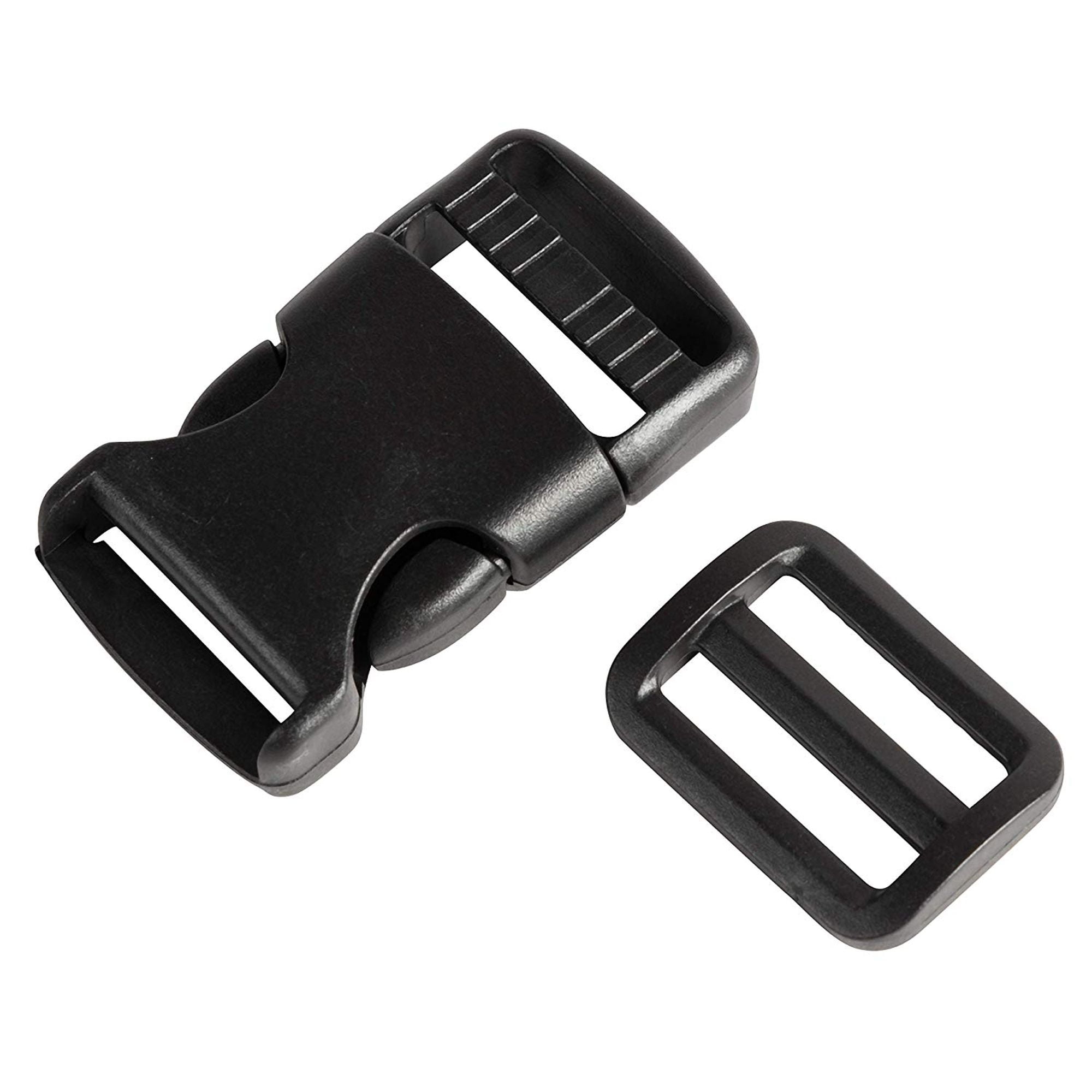 50-1 Inch White Side Release Plastic Buckles