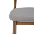 thumbnail image 5 of Christopher Knight Home 5-Piece Dining Set, Rectangular Wood Table and 4 Upholstered Side Chairs, Gray+Walnut, 5 of 13