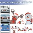 thumbnail image 3 of Christmas Reflective Santa Claus Reindeer Light Stickers Refrigerator Magnet Decals Car Xmas Decorations 2023 Removable Pvc, 3 of 4