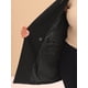 thumbnail image 5 of Blazers de mujer de tallas grandes Agnes Orinda con solapa y botones, chaquetas de trabajo con bolsillos, Blazer 1X negro, 5 of 6