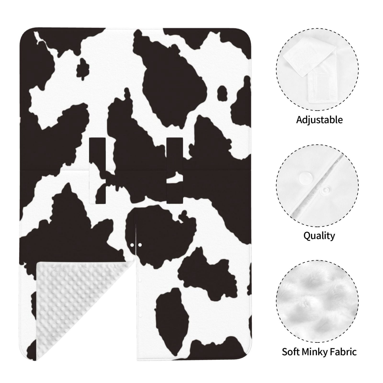 Car Seat Cover Baby - Cow Skin 2 Breathable Infant Car Seat Cover for Baby Carseat, Lightweight Comfort Baby Essentials Must Haves Newborn Stuff for Girl Boy