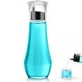 thumbnail image 1 of Dispensador de enjuague bucal de vidrio VITVITI 260 ml con vaso con tapa negro, 1 of 6