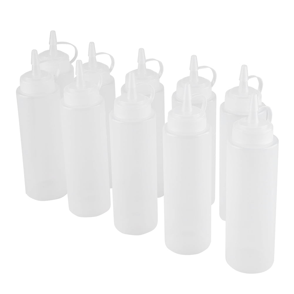 Kitchen Sauce Dispenser Narrow Nozzle Plastic Condiment Dispenser