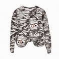 thumbnail image 4 of Godom Halloween Womens Sweatshirts Pumpkin Graphic 2025 Fall Long Sleeve Shirts Crewneck Lightweight Casual Pullover Tops, 4 of 4