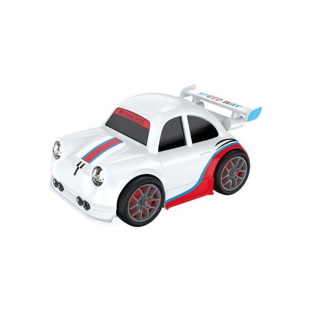 Mini coche RC Drift de juguete con control remoto para niños, color blanco