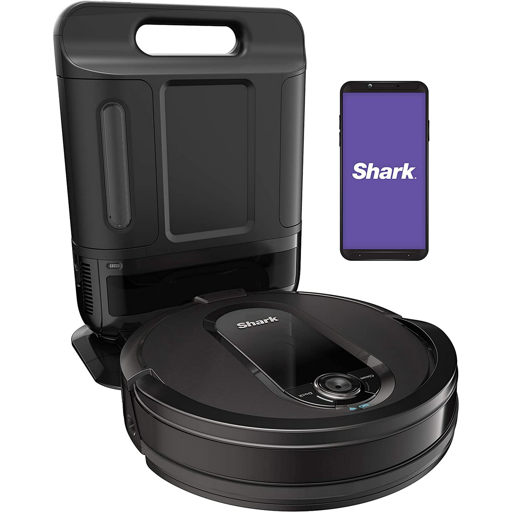 Shark IQ Robot Vacuum AV1002AE with XL Self-Empty Base, Self-Cleaning Brushroll, Advanced Navigation, Wi-Fi, Compatible with Alexa, 2nd Generation