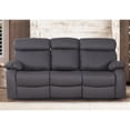 thumbnail image 2 of Alexent Power Recliner Sofa Set Leather Couch with Cuppholder & USP Ports Gray, 2 of 9