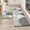 Bluish Blue-17.3" x 59 "+ 17.3" x 29 "--0.47 inches, variant on Kimode Anti Kitchen Mats For Floor Cushioned Rugs Sets Of 2