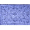 thumbnail image 1 of Ahgly Company Machine Washable Indoor Rectangle Persian Blue Traditional Area Rugs, 7' x 10', 1 of 4