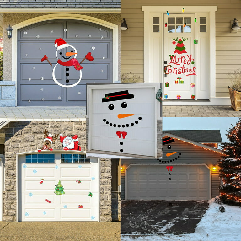 DIY Christmas Snowman Decoration Outdoor Garage Door Decorations For Home  Christmas Holiday DIY Snowman Christmas Decor