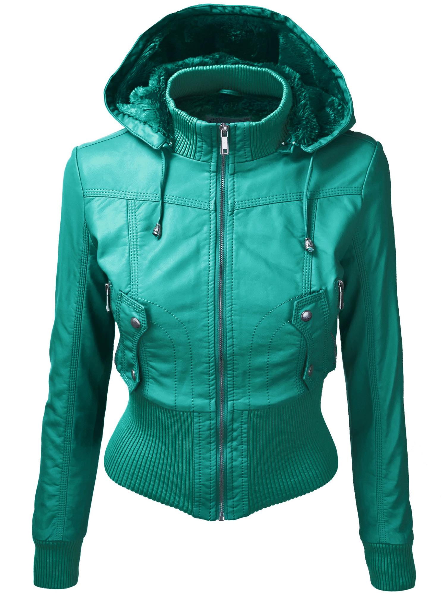 turquoise bomber jacket womens